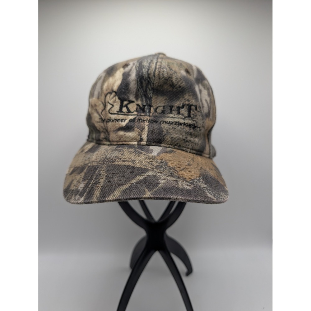 Vintage Knight Rifles Camo Snapback Hat The Pioneer of In-line Muzzleloaders Hat